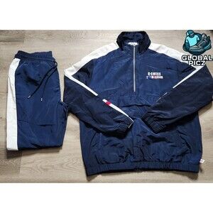 Forever 21 x K-Swiss Navy Windbreaker Track Suit Mens size XL